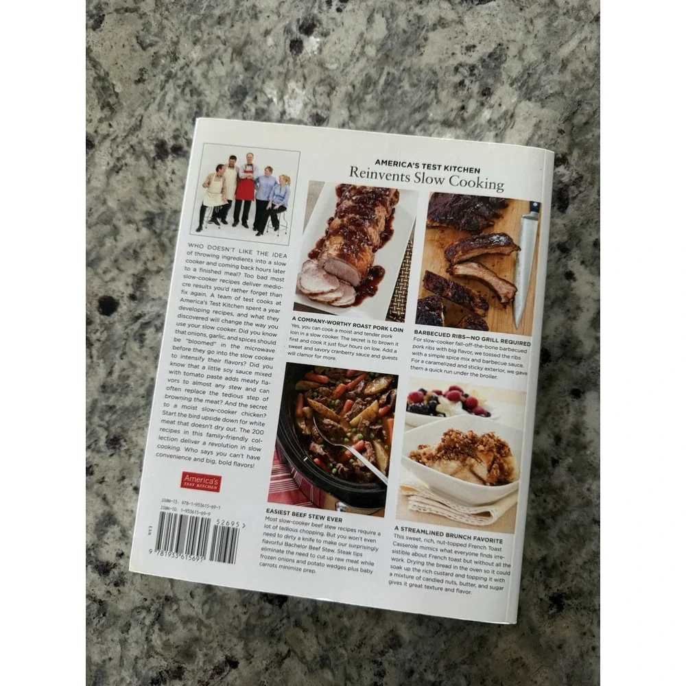 2011 America's Test Kitchen Slow Cooker Revolution Cookbook Recipes Cook Book